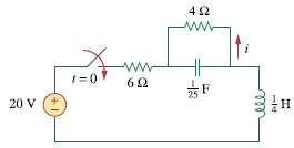 In the circuit of Fig. 8.102, find i(t) for t