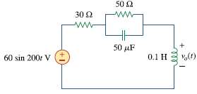 Calculate vo (t) in the circuit of Fig. 9.49.