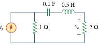 If the voltage vo across the 2- Î© resistor in