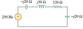 A series audio circuit is shown in Fig. 9.88.
(a) What