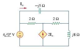 Apply nodal analysis to the circuit in Fig. 10.60 and