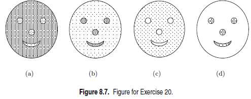 Consider the following four faces shown in Figure 8.7. Again,