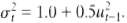 Suppose that ut follows the ARCH process,a. Let E(ut2) =