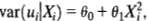 Consider the heterogeneous regression model Yi = Î²0i + Î²1iXi