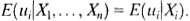 Suppose that X and u are continuous random variables and