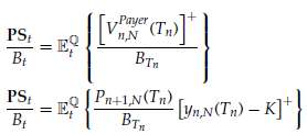 Forward Par Swap Rate yn,N(t) is defined
Pn+1,N(t) is called the