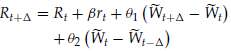 Consider the equation below that gives interest rate dynamics in