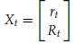 Suppose the (vector) Markov process Xt,has the following dynamics,where the