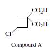When compound A is heated, two isomeric products are formed.