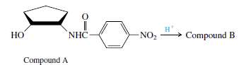 (a) In the presence of dilute hydrochloric acid, compound A