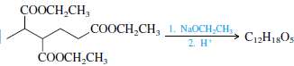 Give the structure of the principal organic product of each