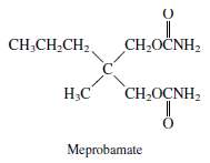 The tranquilizing drug meprobamate has the structure shown.