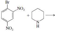 In each of the following reactions, an amine or a