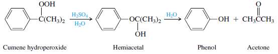 One of the industrial processes for the preparation of phenol,