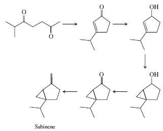 Sabinene is a monoterpene found in the oil of citrus