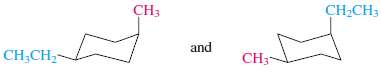 Determine whether the two structures in each of the following