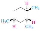 Write a structural formula for the most stable conformation of