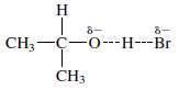 Transition-state representations are shown for two acid-base reactions. For each