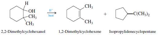 In Problem 5.16 (Section 5.13) we saw that acid-catalyzed dehydration