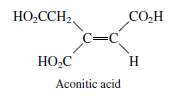 The enzyme aconitase catalyzes the hydration of aconitic acid to