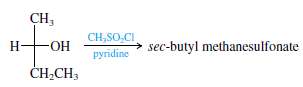 Optically pure (S)-(+)-2-butanol was converted to its methanesulfonate ester according