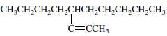 Provide the IUPAC name for each of the following alkynes:
(a)