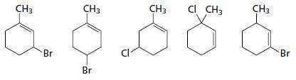 From among the following compounds, choose the two that yield