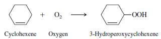 Alkenes slowly undergo a reaction in air called autoxidation in