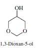 The most stable conformation of 1,3-dioxan-5-ol is the chair form