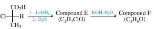Deduce the identity of the missing compounds in the following