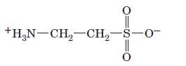 Taurine (2-aminoethanesulfonic acid) is sometimes called an amino acid.
(a) Explain