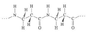 Shown below is a portion of poly-Î²-alanine10. Comment on the