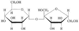 Which of the following di- and trisaccharides contains fructose, contains