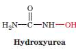 Explain why hydroxyurea, which destroys tyrosyl radicals, is useful as