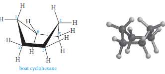 Another puckered conformation for cyclohexane, one in which all C-C-C