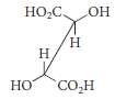 Convert the following sawhorse formula for one isomer of tartaric