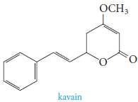 The structure of kavain, a natural relaxant popular in the