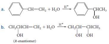 What can you say about the stereochemistry of the products