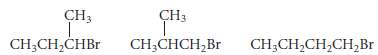 Arrange the following compounds in order of decreasing SN2 reactivity