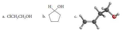 Name these alcohols by the IUPAC system: