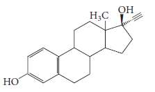 Estrone  can be readily converted to ethynylestradiol:
Ethynylestradiol was the