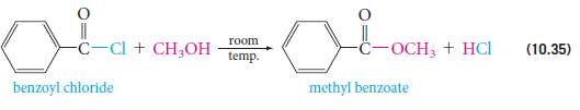 Write a mechanism for the reaction shown in eq. 10.35.