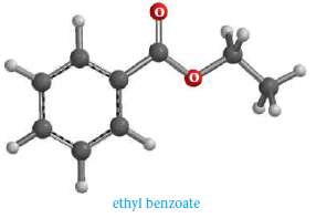 Write an equation for the reaction of propyl benzoate witha.