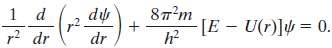 SchrÃ¶dinger's equation for states of the hydrogen atom for which