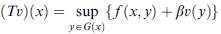 The dynamic programming problem (example 2.32)
subject to xt+1 ˆŠ G(xt),