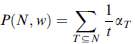 For any TP-coalitional game (N; w) the potential function is