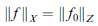 Let f0 be a bounded linear functional on a subspace