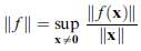 A linear function f: X †’ Y is bounded if