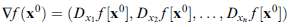 Show that the gradient of a differentiable functional on „œn