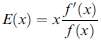 The elasticity of a function f: „œ †’ „œ is